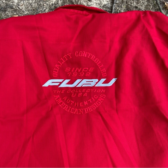Vintage Fubu 3X Windbreaker and Silk allover print shirt - Picture 4 of 6